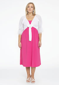 Shrug with lace VOILE - white - #1