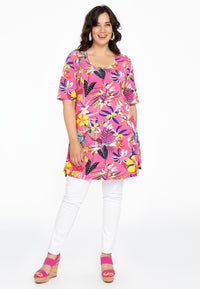 Tunic wide bottom ALIS - pink - #1