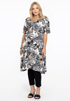 Dress A-line zip JARDIN - white - #1