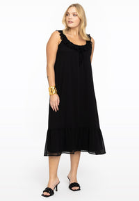 Dress frill strap VOILE - black - #1