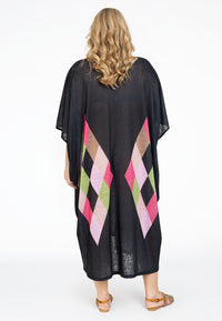 Kaftan rectangles COLOUR BLOCK - black - #3