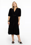 Dress puff sleeves DOLCE - black