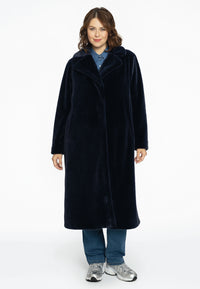 Coat faux fur - blue - #2