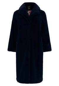 Coat faux fur - blue - #3