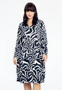Dress ruffles ZEBRA - black - #2