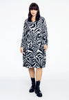 Dress ruffles ZEBRA - black - #1