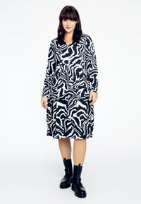 Dress ruffles ZEBRA - black - #1