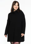 Pullover knit high neck - black