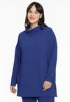 Pullover high neck DIAGONAL - purple