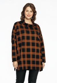 Pullover turtle neck CHECK - black - #1
