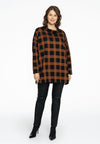 Pullover turtle neck CHECK - black