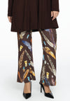 Trousers bootcut FEATHERS - brown - #2