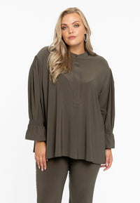 Tunic smocked cuff DOLCE - light green - #2