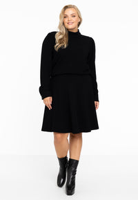 Shirt puff sleeve DIAGONAL - black - #2