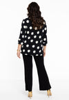 Shirt A-line Turtle neck DAISY - black - #3