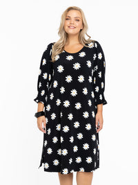 Dress puff sleeve DAISY - black - #2