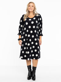 Dress puff sleeve DAISY - black - #1