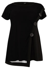 T-shirt asymmetric DOLCE - black - #4