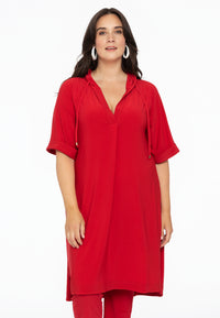 Tunic hoodie UNI DOLCE - red - #1