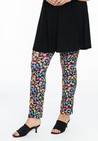 Slim-fit trousers BUTTERFLY - black - #1