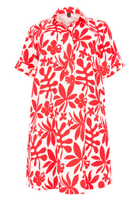 Dress collar pocket ANNA - red - #4