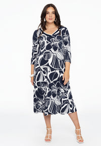 Dress rib neck SKETCH - blue - #1