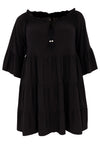 Tuniek met ruches off-shoulder DOLCETunic frill neck DOLCE - black - #3