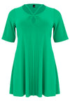 Tunic wide bottom strings DOLCE - green - #4