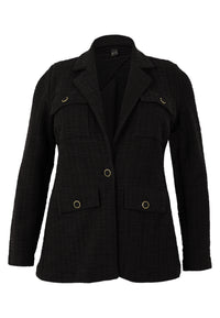 Blazer Pockets BOUCLE - black - #4