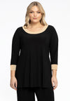 Tunic Flare Contrast Lines DOLCE - black - #2