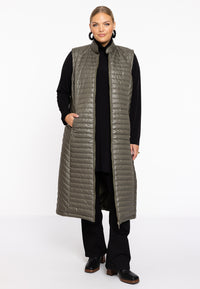 Puff Bodywarmer Horizontal Lines - green - #2