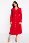 Dress Buttoned Long DOLCE - red - #2