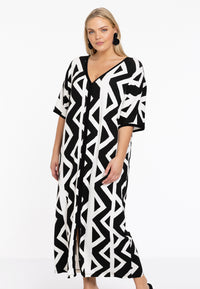 Dress wide slit NYA - black - #2