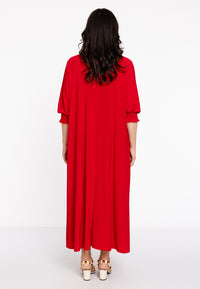Dress swing smock sleeve DOLCE - red - #3