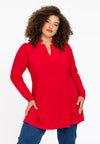 Tunic V neck DOLCE - red