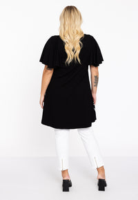 Tunic wide bottom FIORE - black - #3