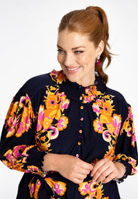 Jurk met gesmokte details GARLANDDress smock GARLAND - blue - #6