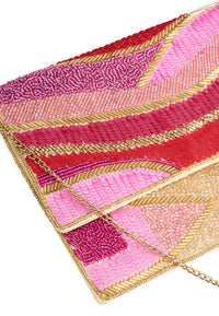 Clutch met roze en goudClutch Pink - pink - #4