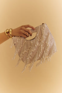 Envelope dripping beads - white - #6