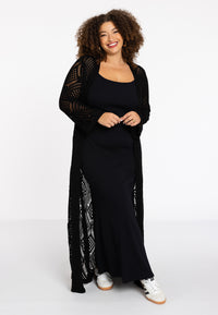 Cardigan crochet LOUNGE - black - #2