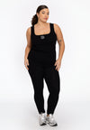 Tanktop met logo lounge - Zwart