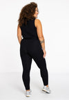 Tanktop rib lounge - Zwart