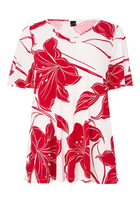 Top A-line LILY - red - #4