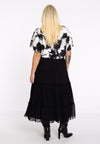 Skirt long mousse HANNELORE - black