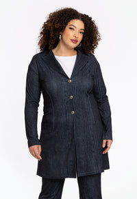 Long blazer DENIM DOLCE - black - #1