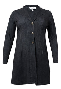 Long blazer DENIM DOLCE - black - #4