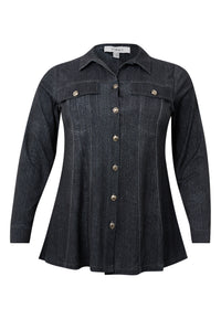 Blouse flare DENIM DOLCE - black - #3