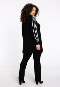 Blouse with piping DOLCE - black - #3