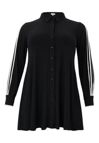 Blouse with piping DOLCE - black - #4