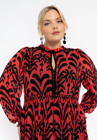 Dress IKAT - red - #5